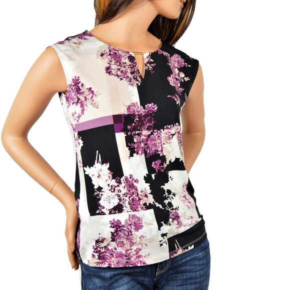 Calvin Klein Tops - NWT Calvin Klein Floral Printed Blouse  M, XL